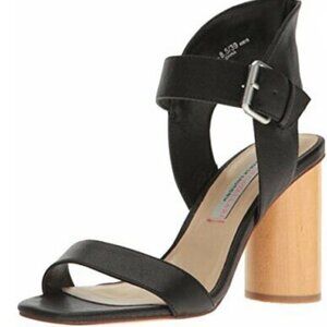 Kristin Cavallari Chinese Laundry Strappy 4' Round Wood Heel Dress Sandal Sz 9.5